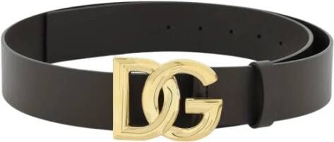 Dolce & Gabbana belt with dg buckle Zwart Heren