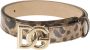 Dolce & Gabbana Luxe Leren Riem Brown Dames - Thumbnail 1