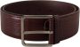 Dolce & Gabbana Maroon Breed Logo Gegraveerde Gesp Riem Brown - Thumbnail 1