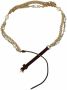 Dolce & Gabbana Kristallen Studs Taille Riem met Parel Purple Dames - Thumbnail 1