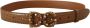 Dolce & Gabbana Bruin Krokodil Patroon Leren Logo Amore Riem Brown Dames - Thumbnail 1