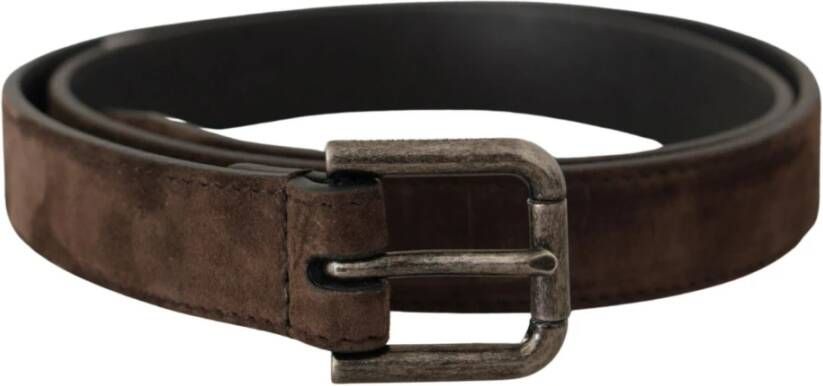Dolce & Gabbana Zwarte kalfsleren riem met gegraveerd logo en metalen gesp Black Unisex - Foto 2