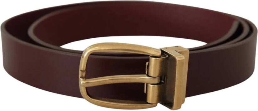 Dolce & Gabbana Zwarte kalfsleren riem met gegraveerd logo en metalen gesp Black Unisex - Foto 5