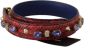 Dolce & Gabbana Rode Python Leren Kristallen Omkeerbare Schouderband Rood Dames - Thumbnail 3