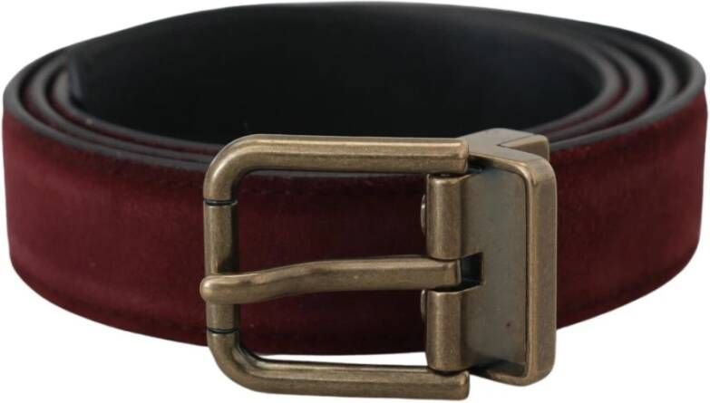 Dolce & Gabbana Zwarte kalfsleren riem met gegraveerd logo en metalen gesp Black Unisex - Foto 8