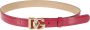 Dolce & Gabbana Leren riem met logo Roze Dames - Thumbnail 1