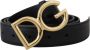 Dolce & Gabbana Multicolor Breed Leren Bloemen Gouden Metalen Gesp Riem Meerkleurig Unisex - Thumbnail 5