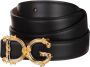 Dolce & Gabbana Zwart Logo Riem met Verstelbare Hardware Black Dames - Thumbnail 9