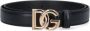 Dolce & Gabbana Logo Riem met Gouden Metalen Gesp Logo Riem Black - Thumbnail 8