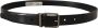 Dolce & Gabbana Zwart Vernice Puntinata Leren Zilverkleurige Metalen Riem Black Heren - Thumbnail 1
