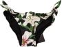 Dolce & Gabbana Lelies Print Beachwear Bikini Bottom Swimwear Zwart Dames - Thumbnail 1