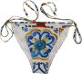 Dolce & Gabbana Bloemenprint Zijdelingse Strik Bikini Onderkant Multicolor Dames - Thumbnail 1