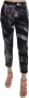 Dolce & Gabbana Zwarte Skinny Capri Broek met Bananenblad Print Black Dames - Thumbnail 1