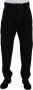 Dolce & Gabbana Black Cotton High Waist Men Trouser Dress Pants Zwart Heren - Thumbnail 1