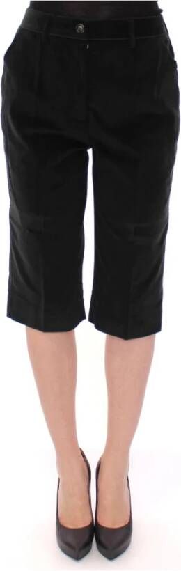 Dolce & Gabbana Black cotton shorts pants Zwart Dames