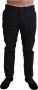 Dolce & Gabbana Black Cotton Stretch Dress Formal Trouser Pants Zwart Heren - Thumbnail 1