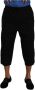 Dolce & Gabbana Black Cotton Torero Cropped Short Trouser Pants Zwart Heren - Thumbnail 1