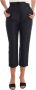 Dolce & Gabbana Elegant High-Waist Capri Dress Pants Black Dames - Thumbnail 1