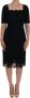 Dolce & Gabbana Zwarte Bloemen Ricamo Sheath Jurk Black Dames - Thumbnail 1