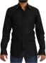 Dolce & Gabbana Zwarte Goud Katoenen Kristal Kruis Slim Shirt Black Heren - Thumbnail 1