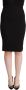 Dolce & Gabbana Black High Waist Knee Length Pencil Cut Skirt Zwart Dames - Thumbnail 1
