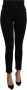 Dolce & Gabbana Black Mid Waist Slim Fit Cropped Cotton Jeans Zwart Dames - Thumbnail 1