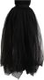 Dolce & Gabbana Black Nylon High Waist Long A-line Tulle Skirt Zwart Dames - Thumbnail 1