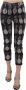 Dolce & Gabbana Black Pineapple Print Skinny Capri Pants Zwart Dames - Thumbnail 1