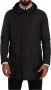 Dolce & Gabbana Black Polyester Hooded Parka Coat Jacket Zwart Heren - Thumbnail 1
