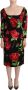 Dolce & Gabbana Elegante zijden kokerjurk met bloemenprint Multicolor Dames - Thumbnail 1