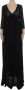 Dolce & Gabbana Black Ricamo Knitted Full Length Maxi Dress Zwart Dames - Thumbnail 1