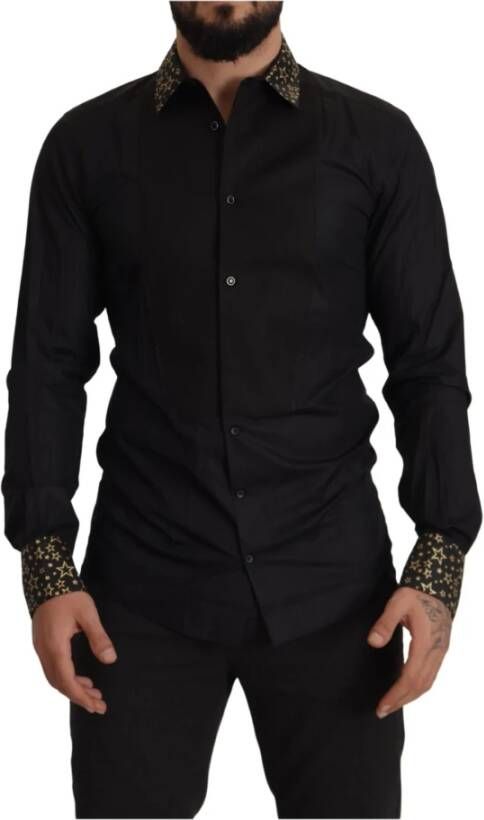 Dolce & Gabbana Veelzijdig Katoenen Overhemd voor elke gelegenheid Black Heren