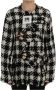 Dolce & Gabbana Black White Wool Knitted Crystal Jacket Meerkleurig Dames - Thumbnail 1