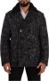 Dolce & Gabbana Zwarte Wol Dubbelrijige Jas Trendy Herenjas Black Heren - Thumbnail 1