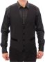 Dolce & Gabbana Black Wool Formal Dress Vest Gilet Weste Zwart Heren - Thumbnail 1