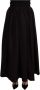 Dolce & Gabbana Black Wool High Waist Maxi Piece Skirt Zwart Dames - Thumbnail 1