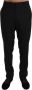Dolce & Gabbana Black Wool Stretch Dress Trousers Pants Zwart Heren - Thumbnail 1