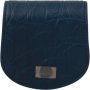Dolce & Gabbana Blauwe Leren Houder Zakje Condoom Hoesje Blauw - Thumbnail 1