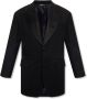 Dolce & Gabbana Oversize Zijden Revers Jas Black Heren - Thumbnail 1