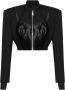 Dolce & Gabbana Zwarte Jassen met Ronde Halslijn Black Dames - Thumbnail 1