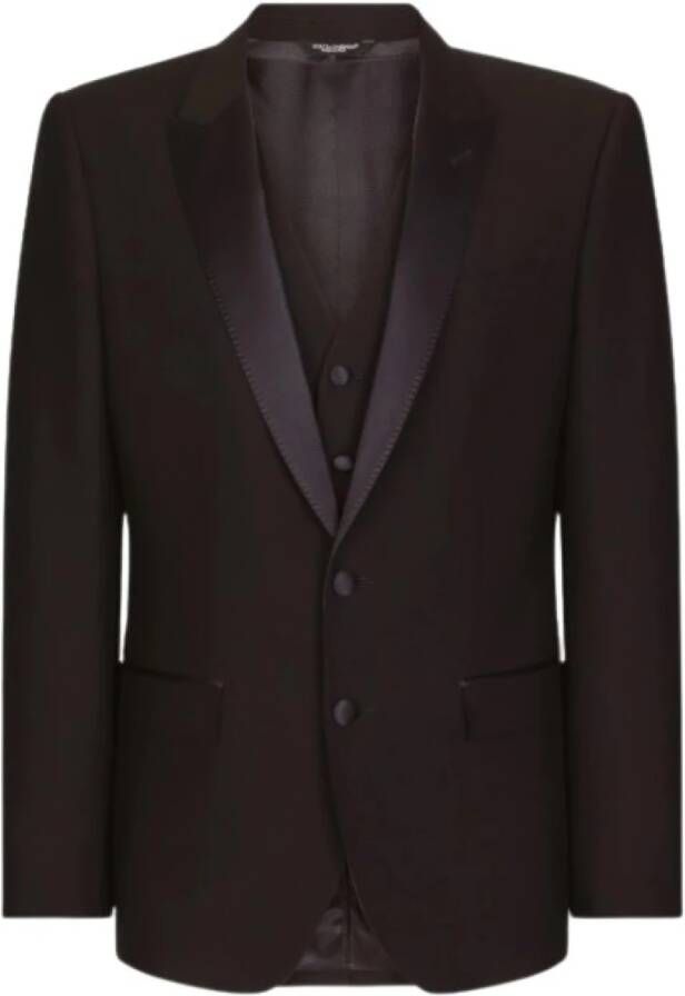 Dolce & Gabbana Blazerjas Blauw Heren