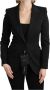 Dolce & Gabbana Sportjas Brokaatontwerp Enkele knoopsluiting Black Dames - Thumbnail 1