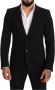 Dolce & Gabbana Prachtige Zwarte Katoenen Slim Fit Blazer Black Heren - Thumbnail 1