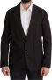Dolce & Gabbana Elegante Zwarte Blazer van Katoen-Wolmix Black Heren - Thumbnail 1