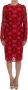 Dolce & Gabbana Floral Crochet Lace Red Pink Sheath Dress Rood Dames - Thumbnail 3