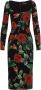 Dolce & Gabbana Elegante zijden kokerjurk met bloemenprint Multicolor Dames - Thumbnail 3