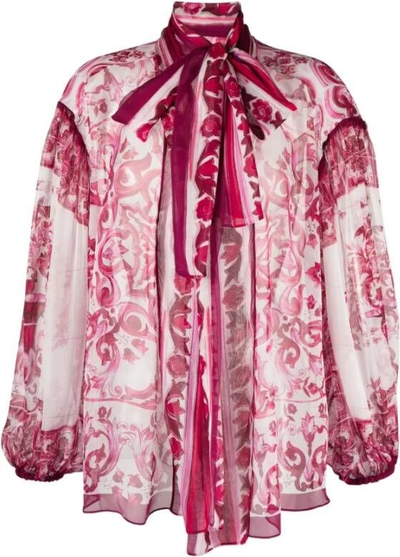 Dolce & Gabbana Zijden shirt Pink Dames