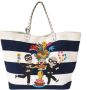 Dolce & Gabbana Dolce Gabbana Blue Canvas #dgfamily Shopping Beatrice Bag Blue Dames - Thumbnail 1