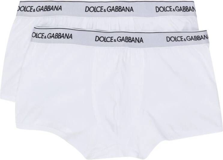 Dolce & Gabbana Witte katoenen herenondergoed Lichtgewicht en ademend White Heren