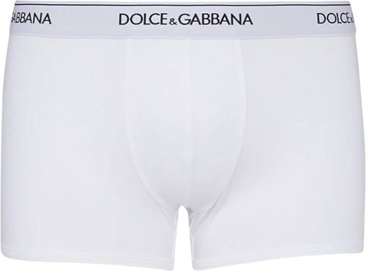 Dolce & Gabbana Witte katoenen herenondergoed Lichtgewicht en ademend White Heren